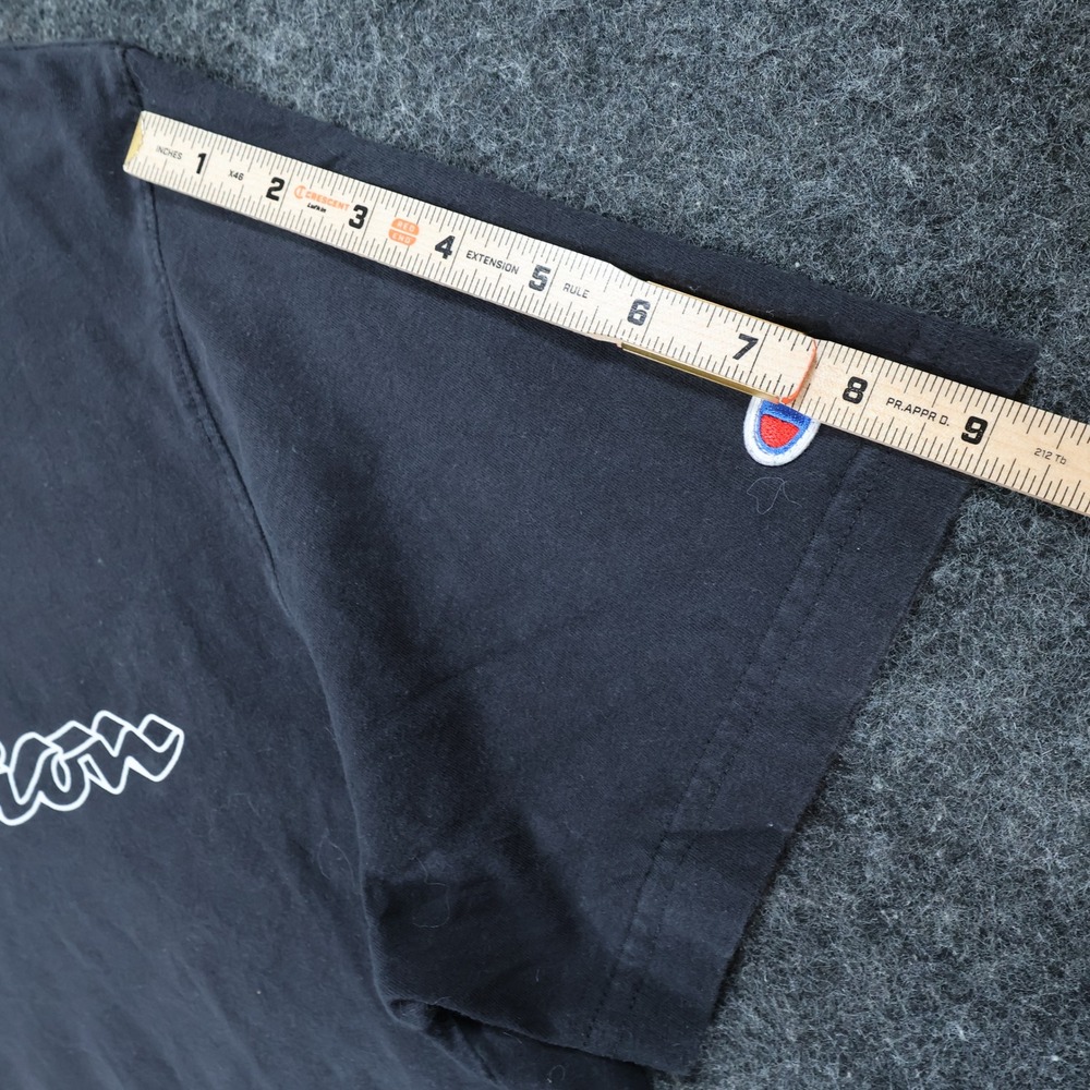 Champion T Shirt Mens XL Black Excellent Script Logo Graphic‎ Tee - Picture 3 of 12